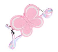 ULTECHNOVO Butterfly Silicone Purse Little Girl Wallet Cute Soft Silicone Easy to Clean Convenient Coin Purse for Trip to The Park Adorable Butterfly Shape Pink