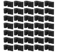 ULTECHNOVO Cage Door Buckles Wire Cage Clips and Rabbit Enclosures Plastic 40pcs Black Easy Install Fence Latch Accessory for Cabinet and Closet Storage