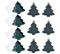 ULTECHNOVO Candy Lightweight and Containers Christmas Tree 10pcs Shaped Boxes Plastic with Lids Fillable Holiday for Decorative Festive Occasions and Interior Setup