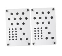ULTECHNOVO Car Foot Pedal Pads with Nonslip Surface and Stable Performance 2pcs Aluminium Alloy Material for Sturdy Car Interior Accessories, Suitable for Accelerator and Brake Pedals