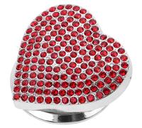 ULTECHNOVO Car Push to Start Button Cover, Engine Start Stop Ignition Switch Protective Cap with Anti-scratch Red Heart Design, Car Engine Button Cover for Interior Decoration and Touch