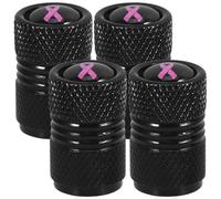 ULTECHNOVO Car Tire Valve Caps 4Pcs Aluminum Leakproof Valve Stem Caps with Rubber Seal Dustproof Covers for Automotive Tires Durable Tire Covers for Cars Trucks Bikes