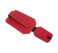 ULTECHNOVO Car Visor Sunglasses Holder Ticket Card Clip Eyeglass Visor Holder Organizer Pu Red