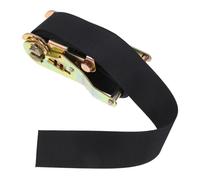 ULTECHNOVO Cargo Ratchet Tie down Strap 3.8m X 2m Black, Heavy Duty Cargo Lashing Strap with Ratchet Tensioner for Truck and Car Luggage Securing