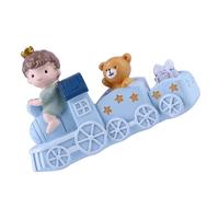 ULTECHNOVO Cartoon Train Decorative Ornament for Cake Decoration Adorable Train Prince Figure for Birthday Celebrations Home Decor and Rooms Lovely Dessert Decor