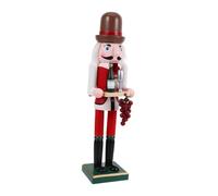 ULTECHNOVO Cartoon Wooden Nutcracker Decoration Festive Soldier Ornament for Xmas Adorable Tabletop Decor for Christmas Multi Scene Use Lovely Reusable