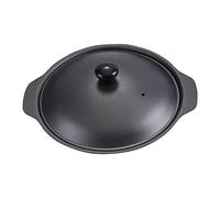 ULTECHNOVO Cast Iron Casserole Pot Non-stick Cooking Pot with Flat Bottom for Uniform Heating and Keep Warm Feature, for Cooking Soup and Ribs in Kitchen Essentials