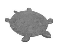 ULTECHNOVO Cast Iron Turtle Stepping Stone Weather Resistant Finish and Easy Installation, Unique Design Outdoor Patio Decorative Stepping Mat for Garden Pathways and Backyard Walkways