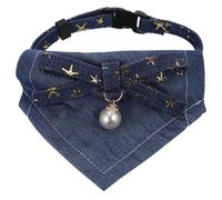 ULTECHNOVO Cat Bandana Collar Decorative Pet Bandana Prevents Drooling on Floor Stylish Patterns High-grade Cloth Holiday Prop for Cats and Dogs