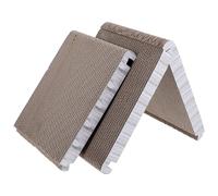 ULTECHNOVO Cat Scratching Board Corrugated Cardboard Material Triangle Foldable with 6 Usable Sides Extended Claw Care and Material Safety Features, Indoor Scratch Pad for Cats and Kittens