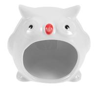 ULTECHNOVO Ceramic Hamster House for Pet Hamster Multi Chamber Hideout Cooling Nest Decorative Hut Summer Hideaway