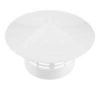 ULTECHNOVO Chimney Rainproof Cover PVC Roof Vent Cap Lightweight Molded Protector for Outdoor Ducts Resistant to Aging Cold and Snow Easy Installation for Exterior Walls