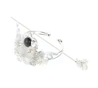 ULTECHNOVO Chinese Ancient Style Tiara Han Style Hairpin Delicate Details Fine Workmanship Classic Simple and Elegant Design for Chinese Tradition Holidays and Photo Color
