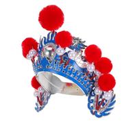 ULTECHNOVO Chinese Traditional Peking Hat for Stage Performances Comfort Headgear for Men and Women for Parties and Festivals Cultural Heritage Costume Accessory