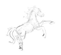 ULTECHNOVO Chinese Zodiac Crystal Horse Figurine Standing Statue for Home Office Decor Realistic Clear Feng Shui Ornament Symbolizing Strength and Perseverance Elegant Desktop Collectible for