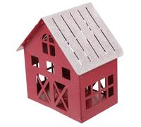 ULTECHNOVO Christmas Metal House Decoration with Candle Holder Miniature Xmas Desktop Ornament for Table Shelf Wedding Birthday Anniversary Safe Smooth Surface Lightweight Festive Village