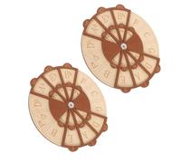 ULTECHNOVO Circle of Fifths Multi-instrument Practice and Improvisation Enhancement 2pcs Wooden Melody Tool Music Theory Wheel for Guitar and Piano for Beginners and Music Enthusiasts