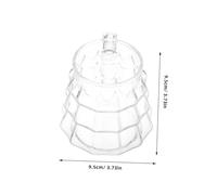 ULTECHNOVO Clear Pinecone Shaped Glass Coffee Mug with Handle Heat Resistant Borosilicate Glass for Christmas Festive Hot Beverage Cup for Coffee Tea Latte Juice and Soda Enjoyment