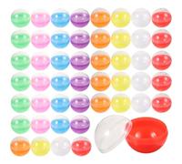 ULTECHNOVO Clear Plastic Fillable Balls 1.77 Inch 50 Pack - Snap-Close for Spill-Free Refilling, Reusable for Candy Vending Machines and Party Favors - for DIY Crafts, Easter Egg Stuffers, Kids’ Toy