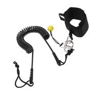 ULTECHNOVO Coiled Sup Paddleboard Leash with Quick Release Ankle Strap, Adjustable Length Tpu Leg Rope for Surfing and Paddleboarding, Shock Absorption Safety Rope for Sup Boards