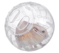 ULTECHNOVO Compact Hamster Running Ball White Small PET Exercise for Dwarf Hamsters and Hedgehogs for Safe Active Play and Boredom Relief in Spaces