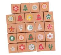 ULTECHNOVO Compartment Advent Calendar for Holiday Treats and Family Fun Sturdy Design for Interactive Games and DIY Decorations