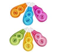 ULTECHNOVO Correction Tape 12M Convenient Correction Tape 6Pcs Set for Students Portable Suitable for School and Home Random Color