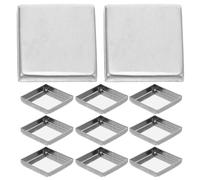 ULTECHNOVO Cosmetic Refill Pans 20Pcs 26X26X5Mm Aluminum Iron for Eyeshadow Blush Lipstick DIY Palette Tray for Makeup Storage and Depotting