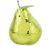 ULTECHNOVO Creative Mirror Disco Fruit Ornament Decorative Tomato and Pear Tabletop Fruit Decor for Party and Groovy Retro Home Decoration