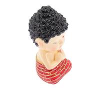 ULTECHNOVO Creative Resin Buddha Figurine with Stable Base Decorative Adornment for Home and Office Retro Sacred Atmosphere Meditation Statue Practical Zen Decor for Tabletop Display
