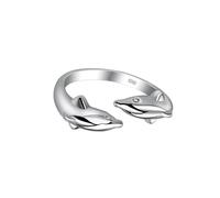 ULTECHNOVO Creative Silver Opening Ring Fashion Finger Ring Copper Stylish Finger Decoration for Festive and Daily Life, Design to Attract Attention and Add Funny Feeling