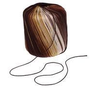 ULTECHNOVO Crochet Cotton Yarn Gradient Thread for Knitting DIY Sweaters Hats Blankets 13-Color Segment Roll Brown Shades for Handmade