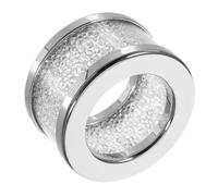 ULTECHNOVO Crystal Diamond Napkin Rings Silver Circular Dining Table Buckles Elegant Table Centerpiece for Wedding Party Festival Serviette Holder