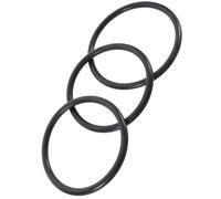 ULTECHNOVO Crystal Singing Bowl Rubber Rings 3Pcs Black Cushions for Tibetan Instruments Sound Stability in Meditation and Healing