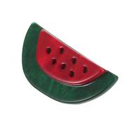ULTECHNOVO Cute Acrylic Watermelon Brooch Pin for Women, Versatile Summer Fruit Jewelry Accessory with Golden Cartoon Design, for Birthday Party Favour, Bouquets, Hats and Scarf Decoration