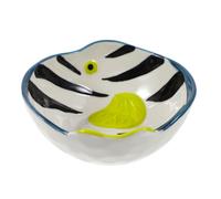 ULTECHNOVO Cute Fish Shaped Ceramic Sauce Bowl Plate for Condiments and Snacks Reusable Porcelain Dish for Soy Sauce Nuts Candy Dishwasher Safe Appetizer Bowl