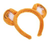 ULTECHNOVO Cute Tiger Headband with Plush Animal Ear Shape, Yellow Cloth Material, Suitable for Long-term Wear, Party Costume Accessory for Teen