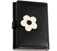 ULTECHNOVO Cute with Classified Storage and Portable Organizer Pu Leather Wallet Simple Korean Style Student Coin Purse Suitable for Home and Outdoor Use