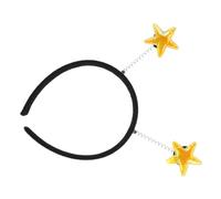 ULTECHNOVO Decorative Star Headband Hair Accessory Elegant Cloth Metal Versatile Compatible with Hairstyles Female Friends Wife Theme Party Five-pointed Stars