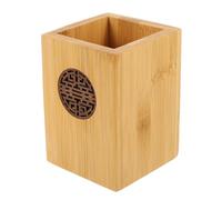 ULTECHNOVO Decorative Unique Chinese Style with Hollow-out Design Bamboo Pen Holder Multi-function Wooden Pencil Organizer Protecting Pen Points for Home Simple Storage Solution