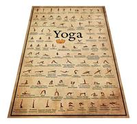 ULTECHNOVO Decorative Yoga Poster, Canvas Wall Decor Featuring Delicate Yoga Postures, Wall Accessory Wall Accessory to Enhance Bedroom or Fitness Space Ambience to Enhance for Office and