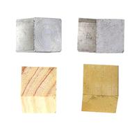 ULTECHNOVO Density Measurement 4Pcs Blocks Set Iron Aluminum Wood Cubes for Secondary School Science Experiments