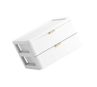 ULTECHNOVO Desktop Storage Box Pp Plastic and Daily Necessities for Cosmetics Organizing Storage Box Multi-layer Drawer Type White for Back to School Decorations and Graduation Week