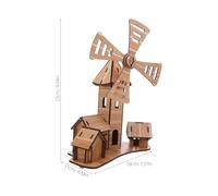 ULTECHNOVO DIY Windmill Model Kit for Stem Science Experiment Projects Educational Crafts Assemble Imagination Spatial Skills Engagement