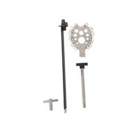 ULTECHNOVO Djembe Drum Rattle with Metal Rings Professional Percussion Instrument Accessory for African Drum Sound Effect Enhanced Rhythm Playing Tool