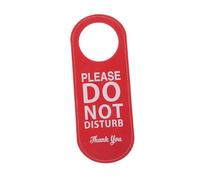 ULTECHNOVO do Not Disturb Door Card Hanger in Pu Leather 8.8 X 3.3 Inches - Meeting Room & Bedroom Privacy Sign with Please Knock Welcome Door Sign for Home and Hotel Use