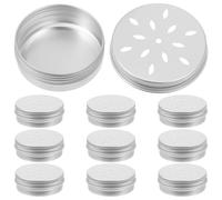 ULTECHNOVO Dog Training Dog Scent Work Tins, 10 Pcs Aluminum Dog Scent Training Box Dog Nose Work Containers Round Metal Tin Containers for Dog Tins