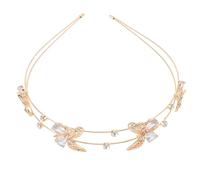 ULTECHNOVO Double Band Rhinestone Headband Elegant Hair Hoops Women Chic Headbands for Wedding Bridal Hair Accessories