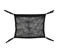 ULTECHNOVO Double-layer Polyester Car Ceiling Cargo Net Storage Bag, Black Mesh Organizer for Clothes and Sundries, for Long Trip and Driving, Car Travel Accessories