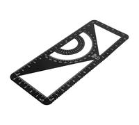 ULTECHNOVO Drawing Protractor Set Aluminum Alloy Ruler Sets High-visibility Scale Lightweight Metal Measurement Tool for Personal and Professional Use